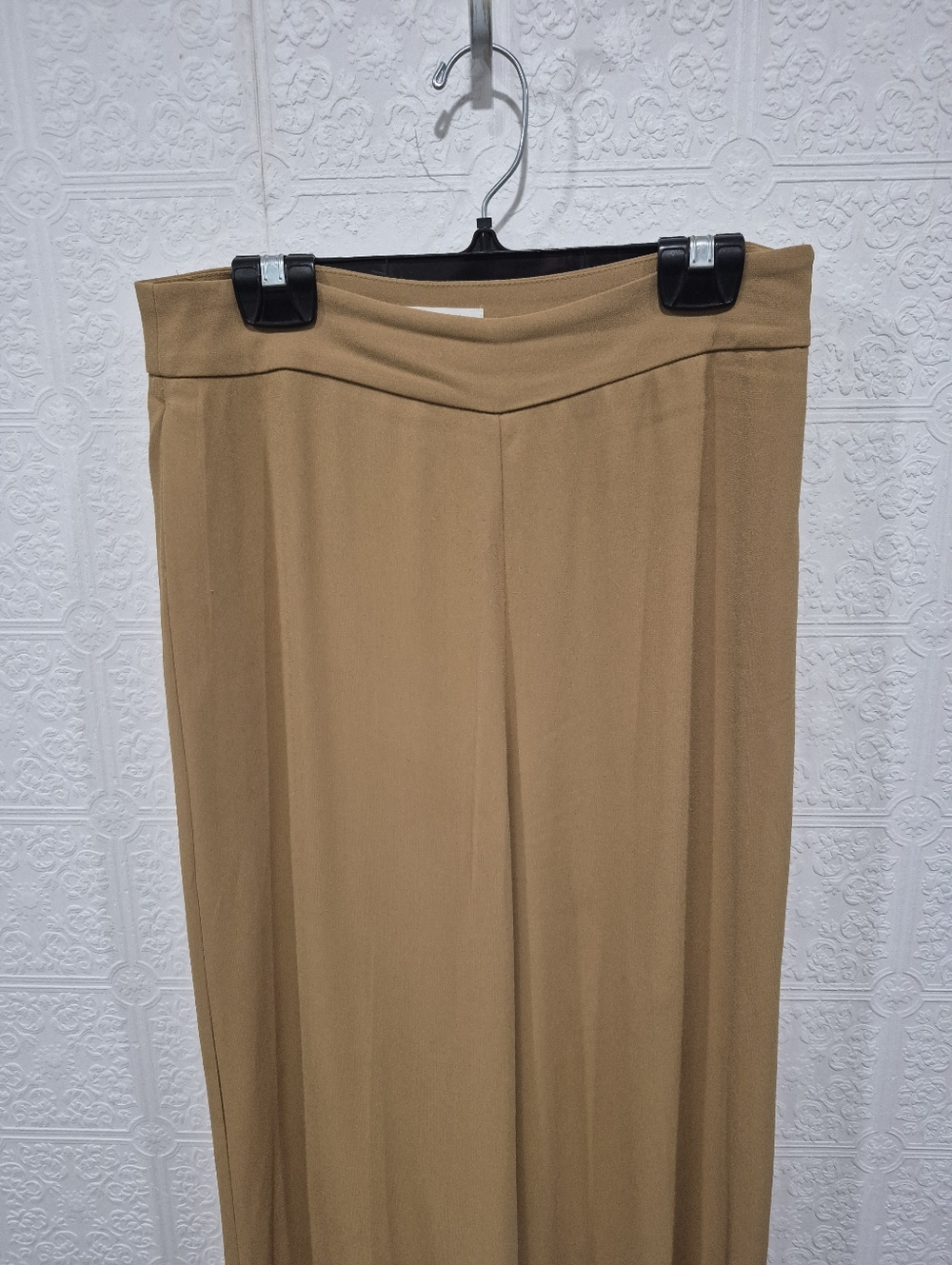 Aritzia Babaton Lincoln Pant Wide Leg Japanese Crepe Tan 8 - Picture 3 of 7